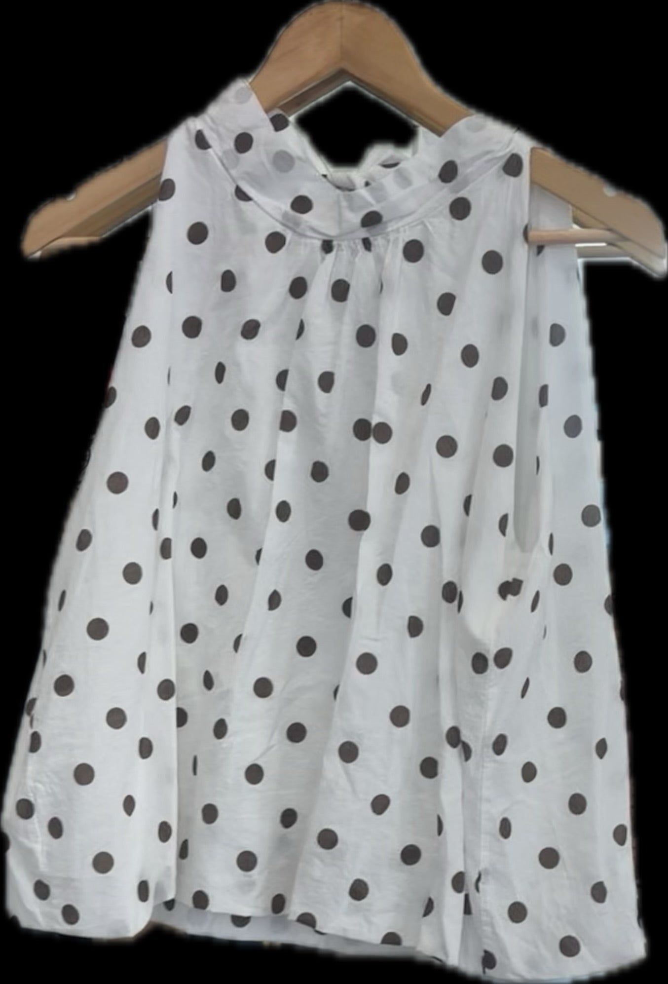 POLKA DOT BOW TIE TOP 6003