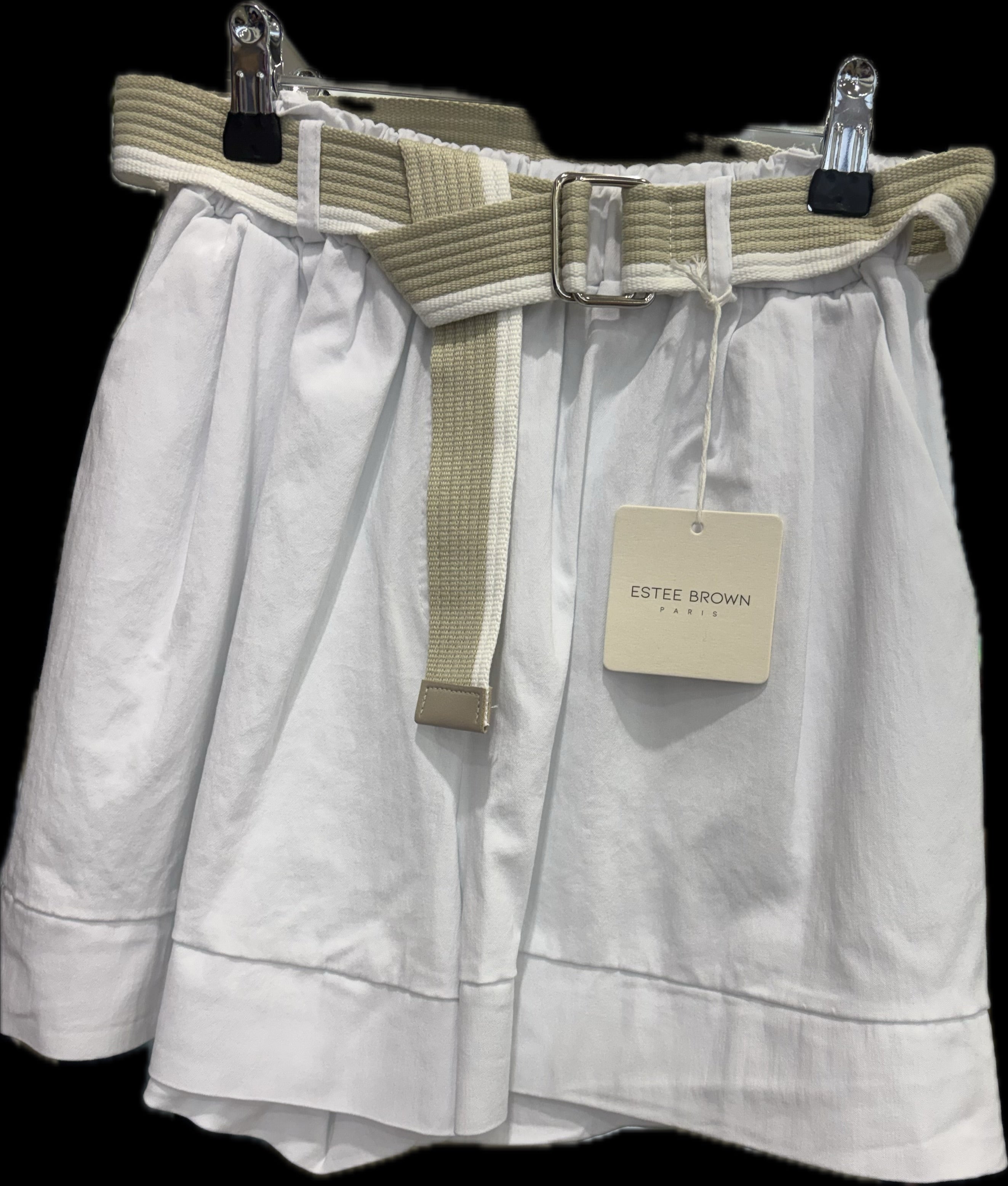 ESTEE BROWN BELTED SHORTS 1774