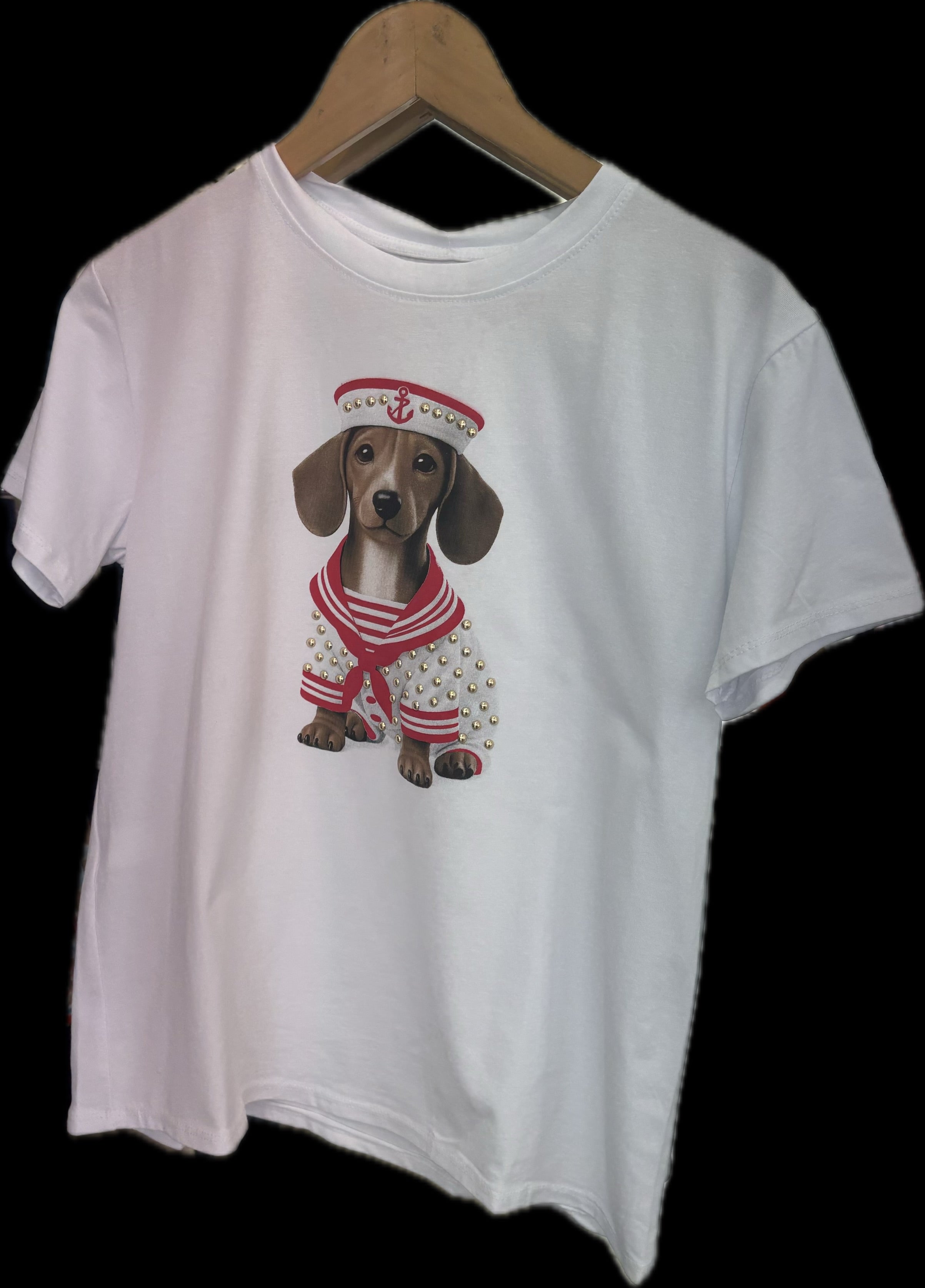 MITACA & CO DOG DESIGN T-SHIRT 7698