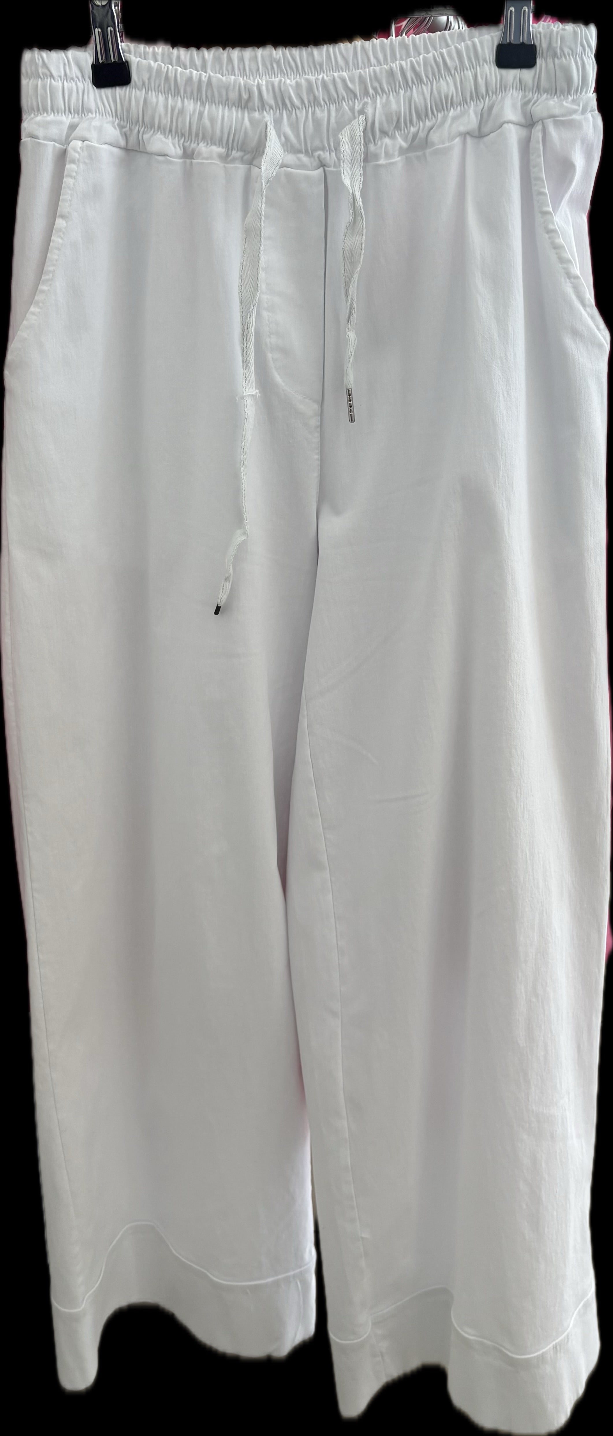 WIDE LEG LINEN PANTS 8040