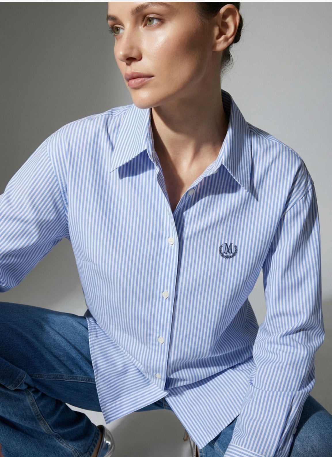 MARC ANGELO STRIPED COTTON SHIRT 2303