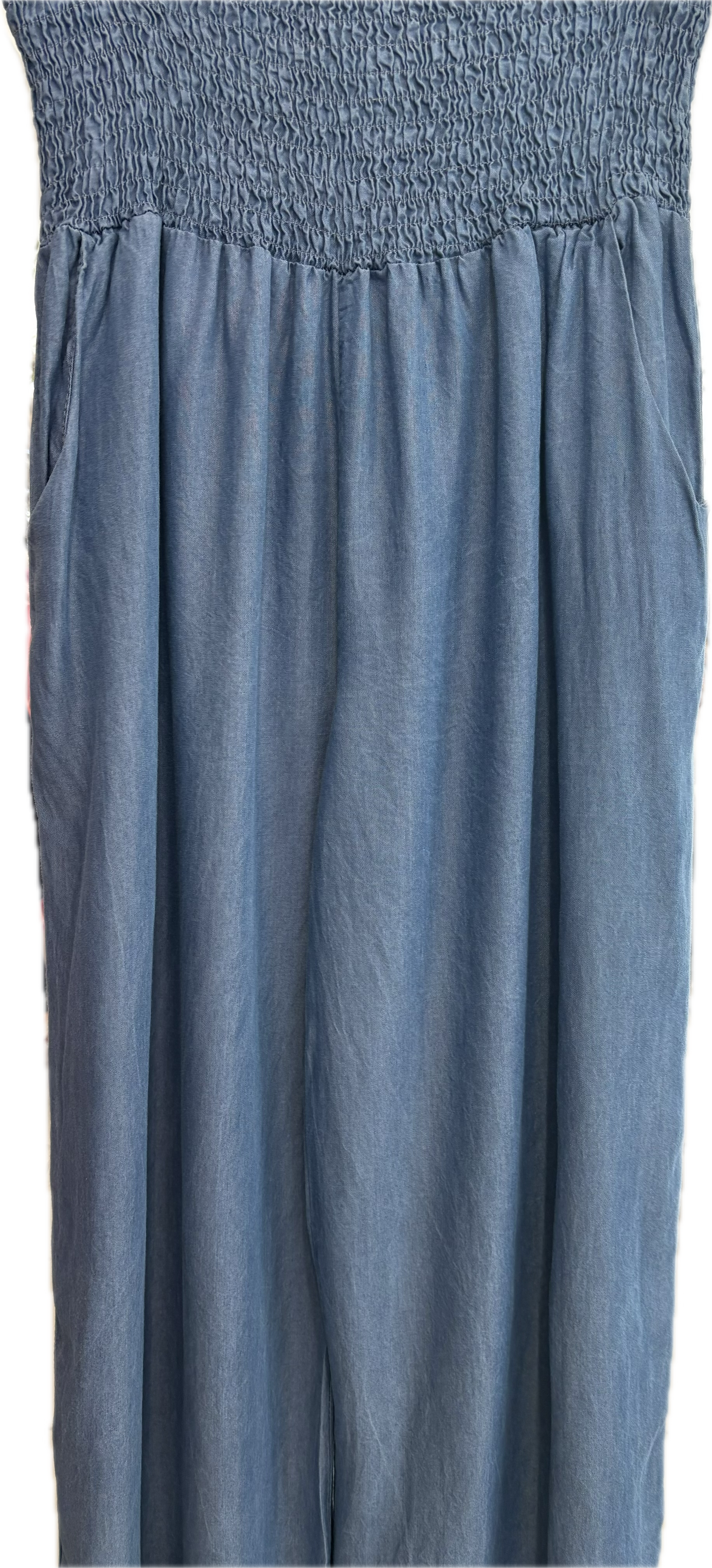 JAINSON ELASTIC WAIST WIDE LEG DENIMS 5758