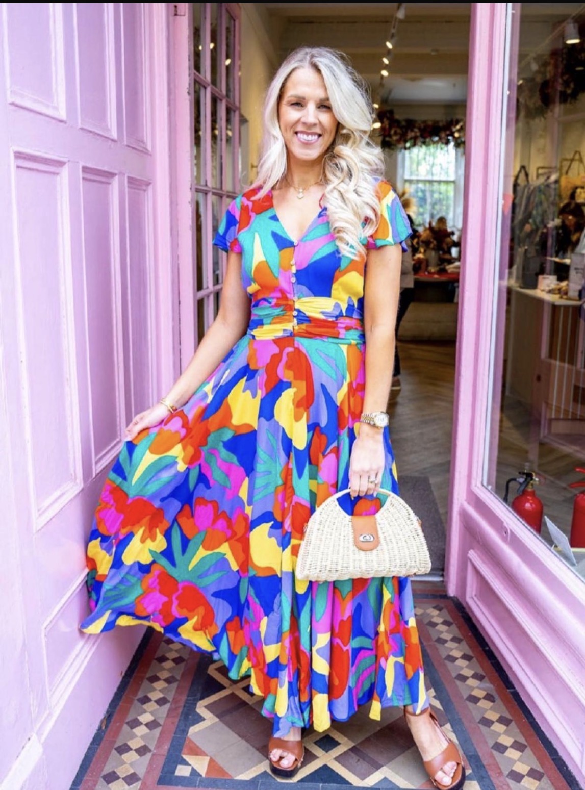 STELLA MORGAN PRINT DRESS 6401