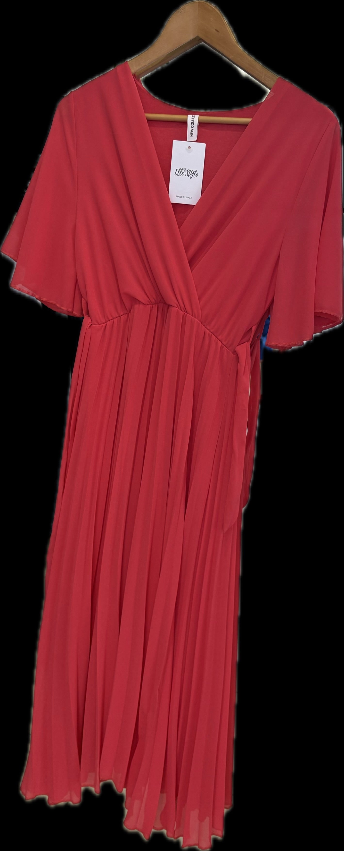 NEW COLLECTION V NECK DRESS 2900