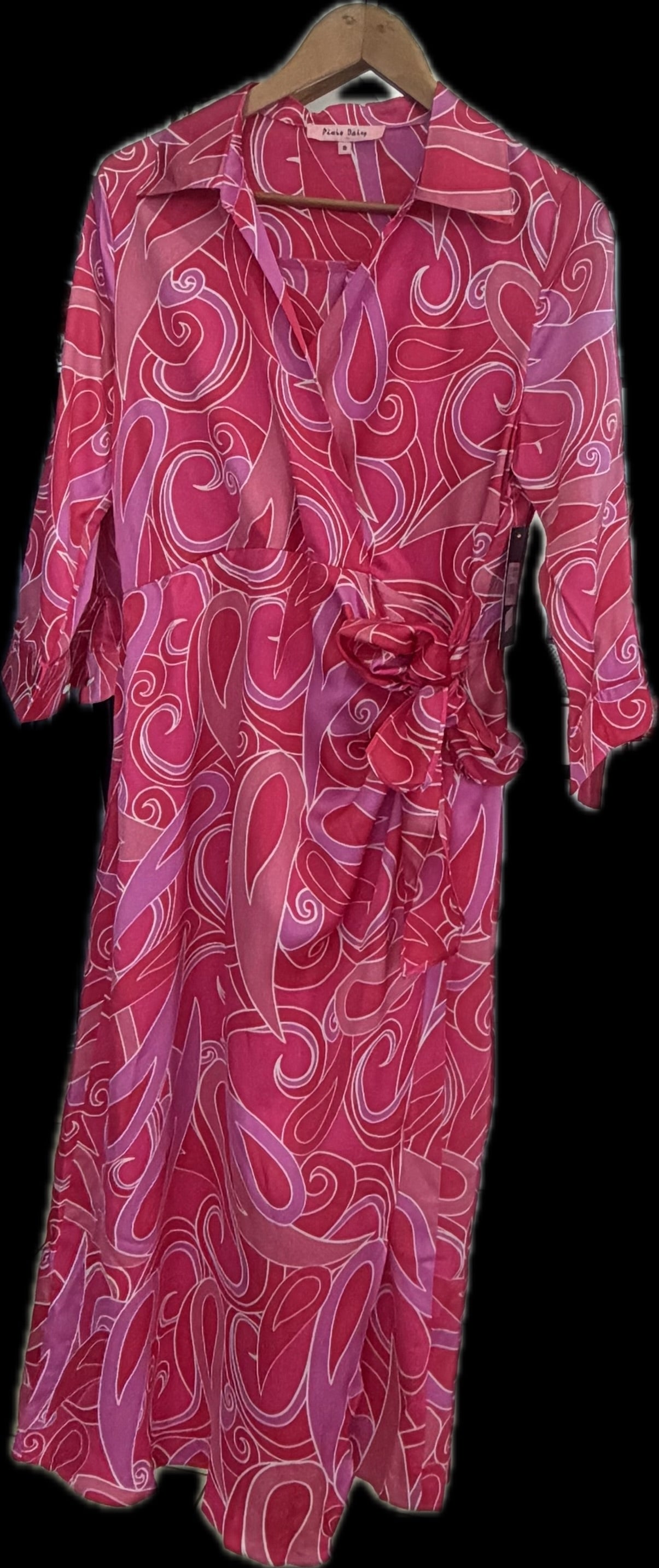 PIXIE DAISY WRAP TIE DRESS 8169