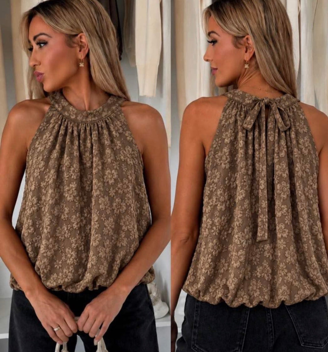 FORCYMA HALTER NECK TOP 0111