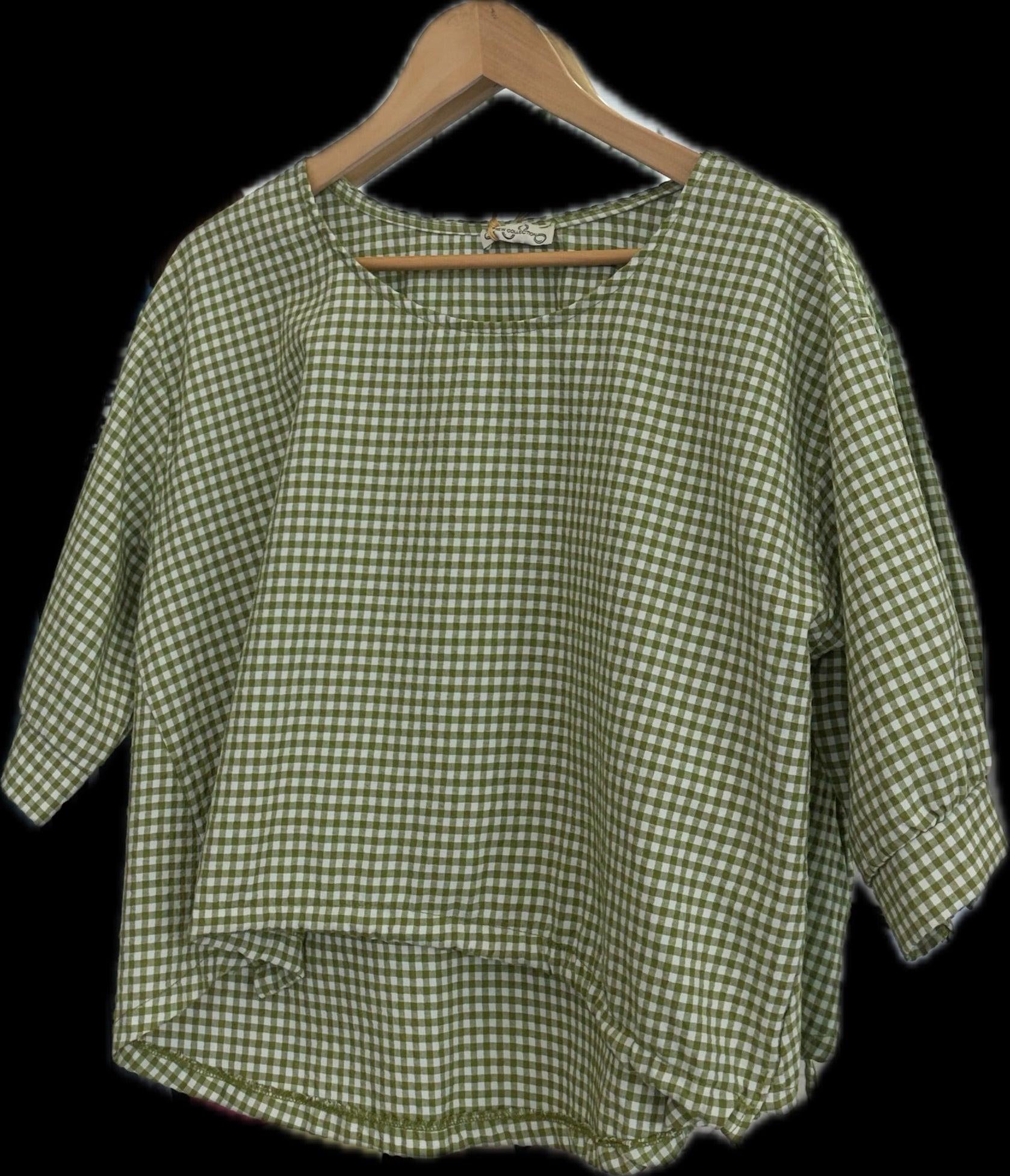 NEW COLLECTION PLAID TOP 800