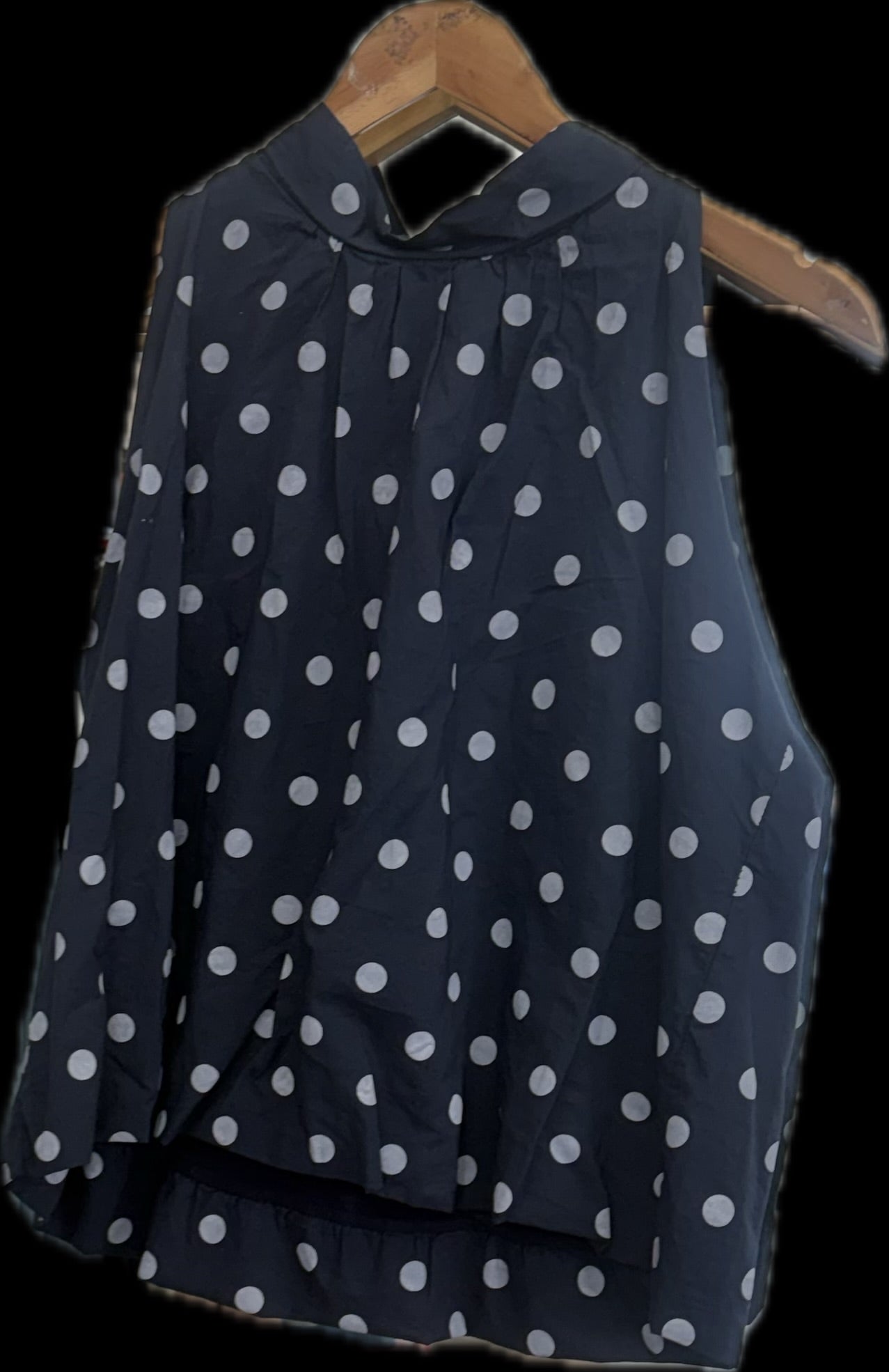 POLKA DOT BOW TIE TOP 6003