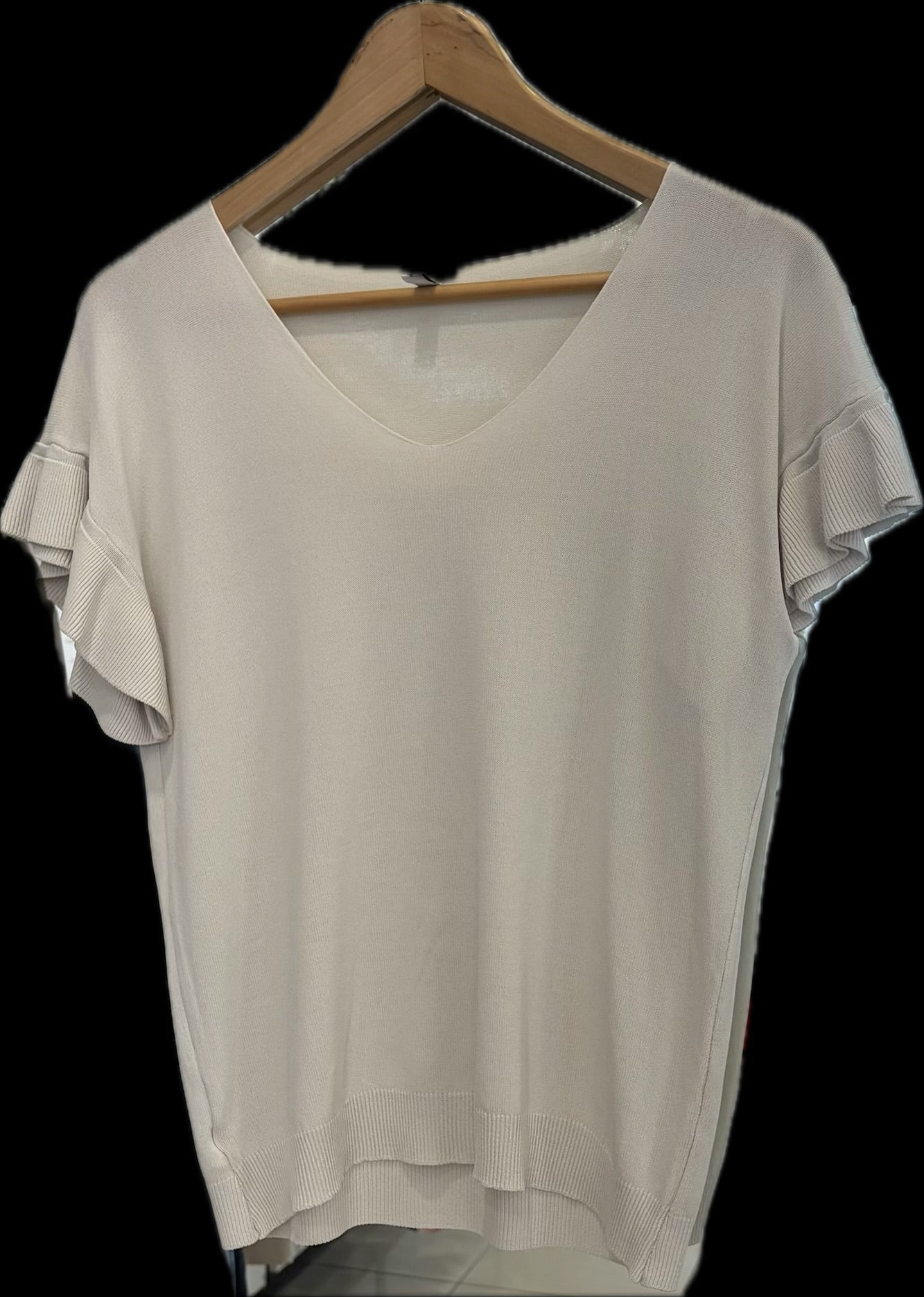 V-NECK SHORT SLEEVE TOP 6578