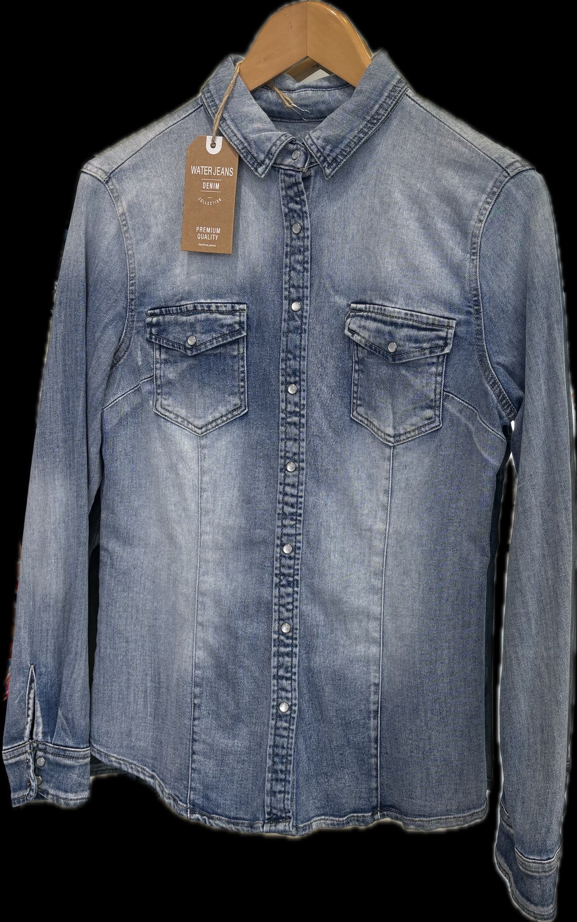 WATER JEANS DENIM BUTTON UP 1320