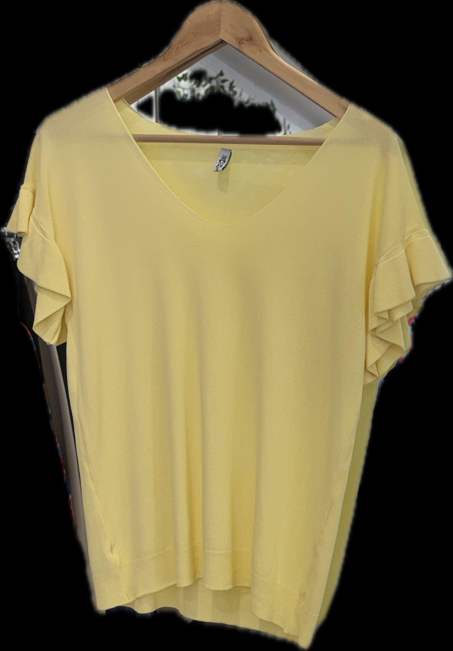 V-NECK SHORT SLEEVE TOP 6578