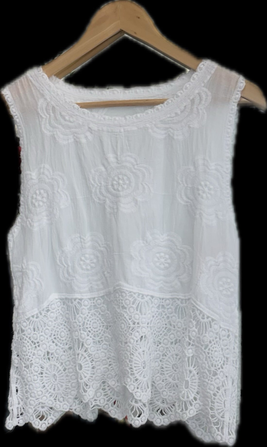NEW COLLECTION VEST LACE TOP 1517
