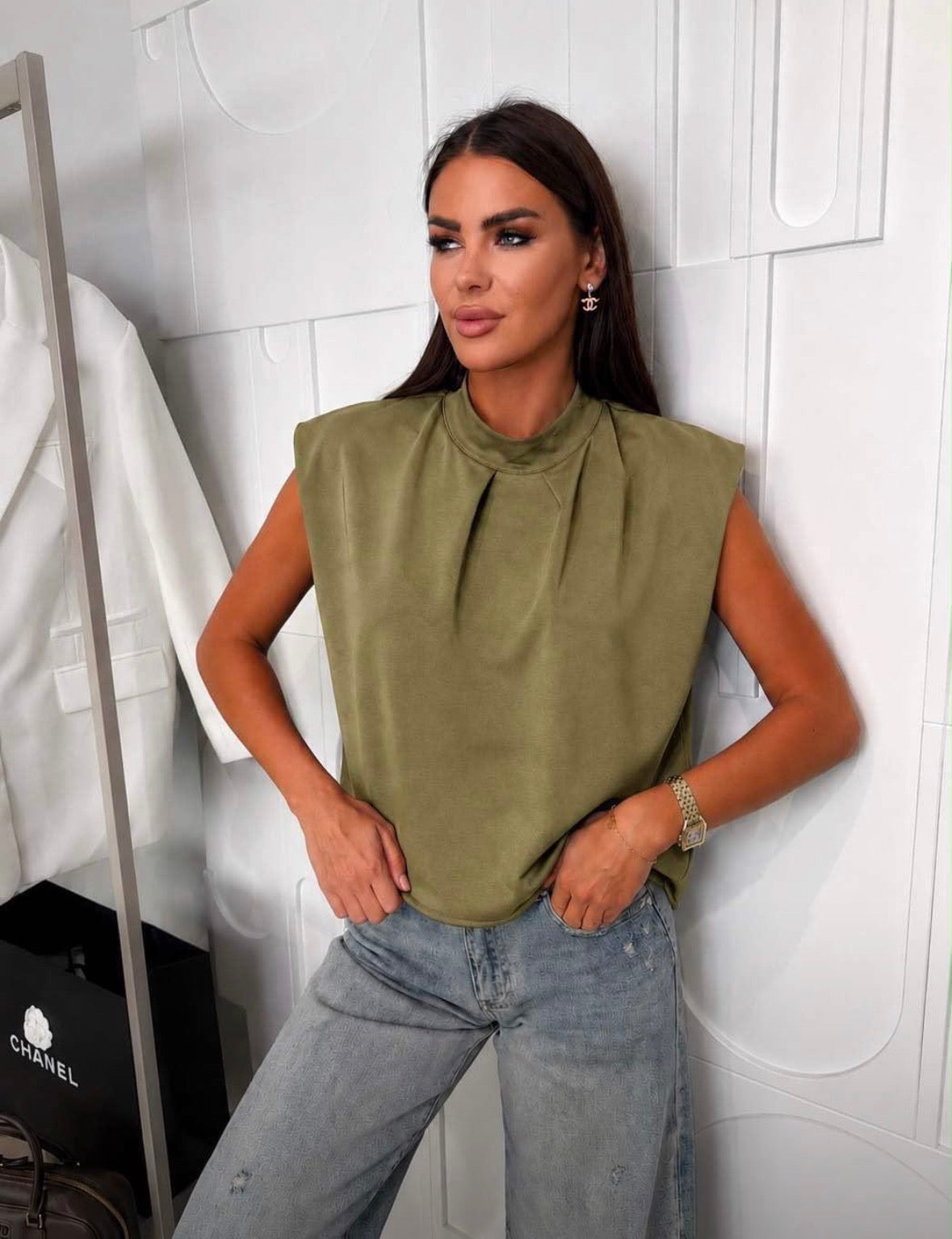 FORCYMA CAP SLEEVE TOP 3339