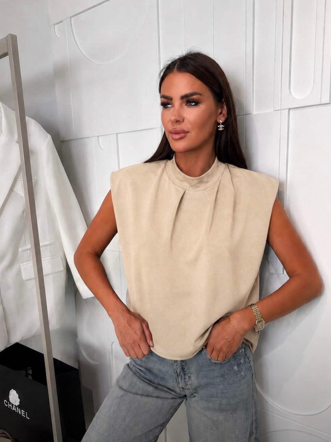 FORCYMA CAP SLEEVE TOP 3339