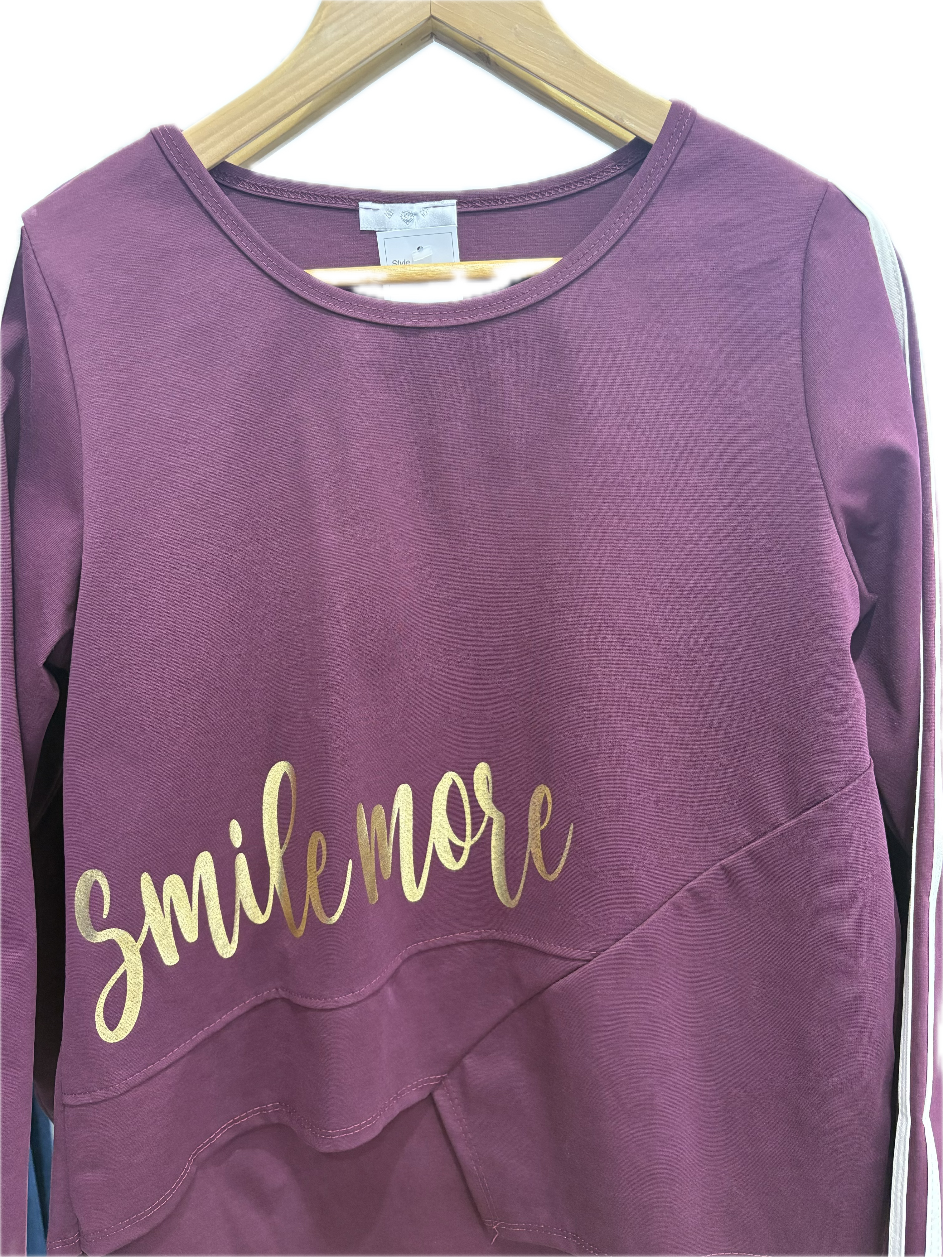 JAINSON LONG SLEEVE SMILE TOP 1212