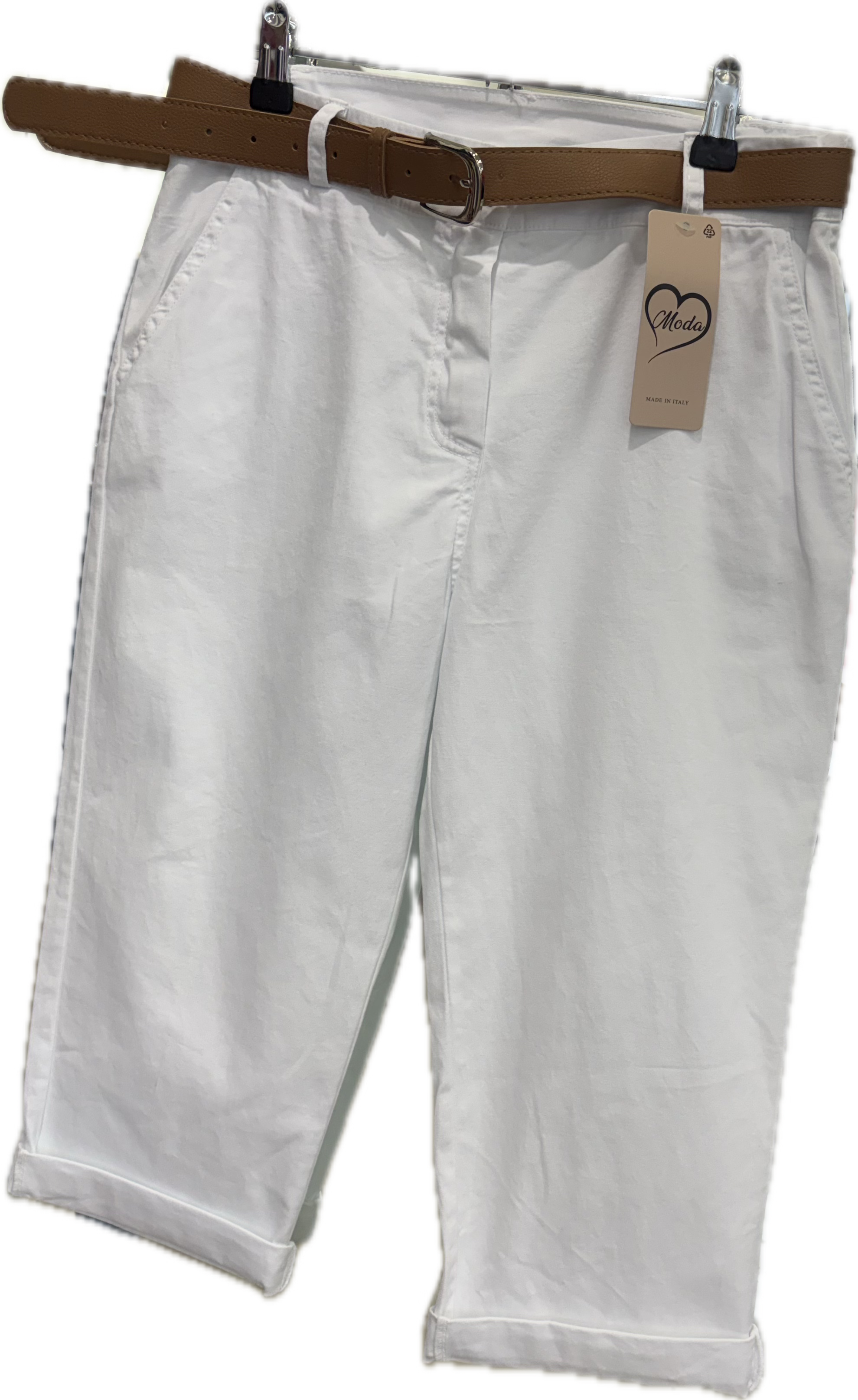 MADE IN ITALY BELTED TROUSERS 1999
