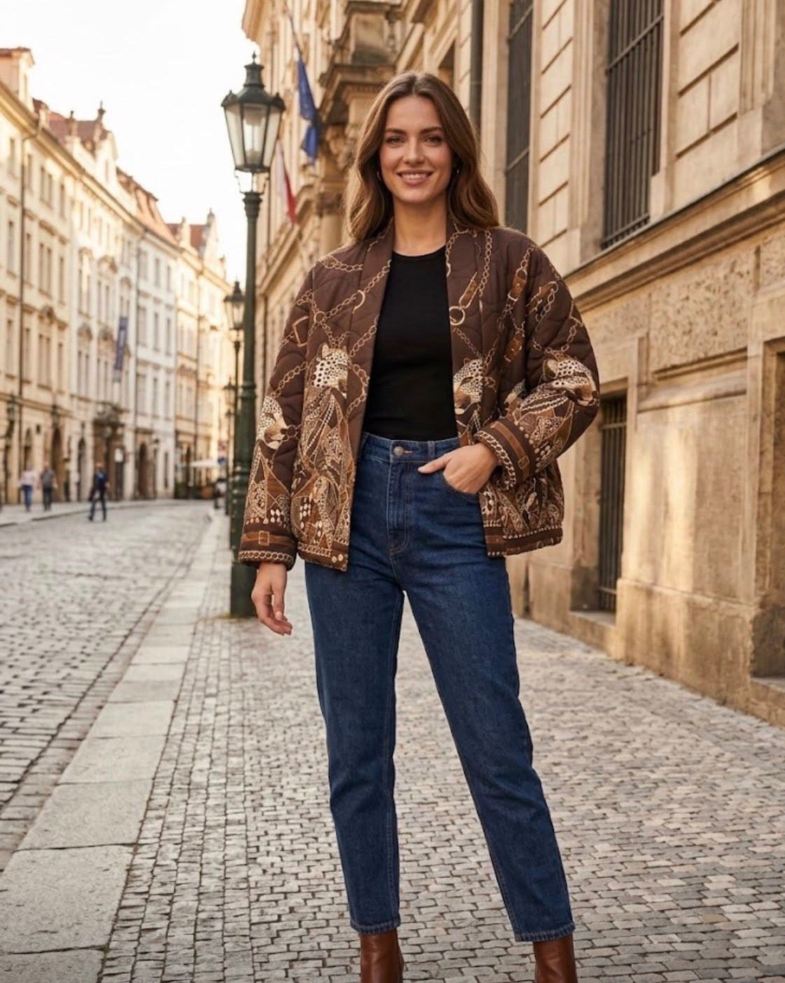 JAINSON SHORT PRINTED JACKET 9385